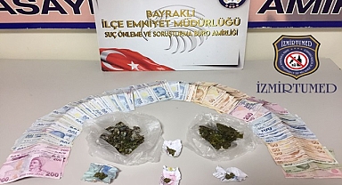 İZMİR BAYRAKLI POLİSİ UYUŞTURUCU SATANLARA GÖZ AÇTIRMIYOR