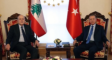 Cumhurbaşkanı Erdoğan, Lübnan Başbakanı'nı Dolmabahçe'de Kabul etti