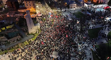 İstanbul'da Gazze İçin 520 Bin Kişi Ayasofya'da Buluştu! Polis Güvenlik Önlemini Artırdı.