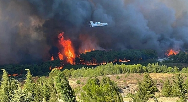 Çanakkale'de orman yangını: Havaalanı yeniden kapatıldı