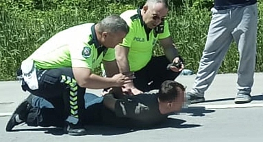 Kaza sonrası kaçan alkollü sürücü böyle yakalandı!