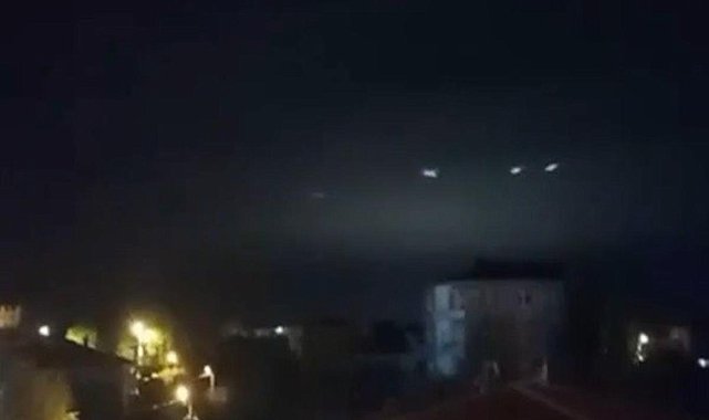 Sakarya’da gökyüzünde görülen ışıklar merak uyandırdı