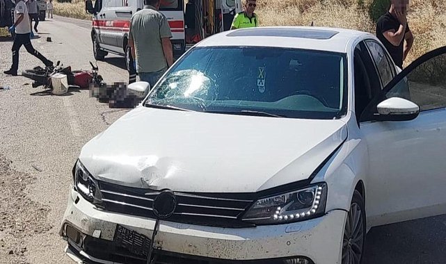 Amasya’da otomobille çarpışan motosikletli hayatını kaybetti