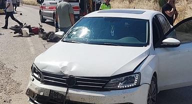 Amasya’da otomobille çarpışan motosikletli hayatını kaybetti