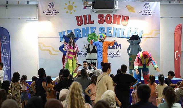 Aydın’da yıl sonu karne şenliği başladı