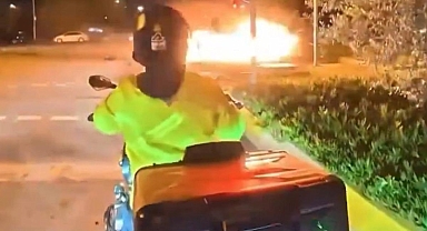 Maltepe Sahili’nde kazada otomobil alev topuna döndü: 2’si ağır 4 yaralı