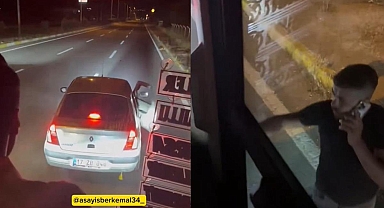 Trafik magandaları terör estirdi! Yol kesip saldırdılar: Korku dolu anlar kamerada