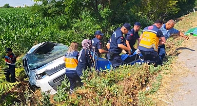 Aksaray’da otomobil takla attı: 3 ölü, 1 yaralı