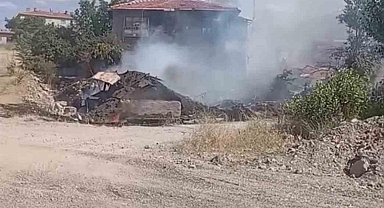 Ankara’da otları temizlemek için yakılan ateş eve sıçradı
