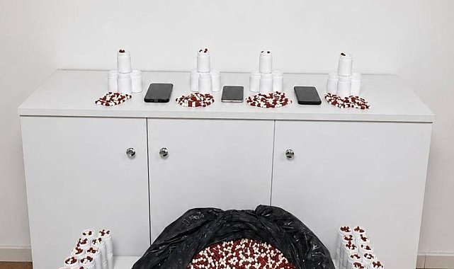 Baskında 25 bin 500 sentetik hap ele geçirildi