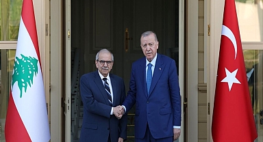 Cumhurbaşkanı Erdoğan, Lübnan Başbakanı Selam'ı kabul etti