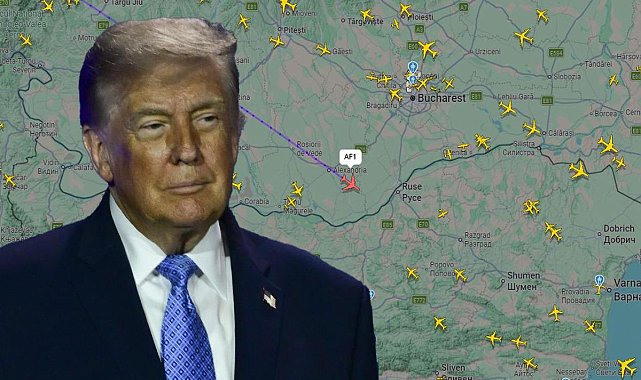 Dünyada birinci sıraya yükseldi! Trump'ın uçuşunu binlerce kişi takip etti