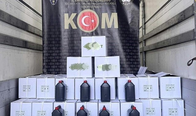 Niğde’de bin litre etil alkol ele geçirildi