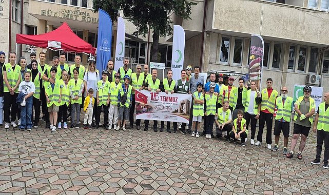 Vakfıkebir'de 15 Temmuz anısına bisiklet turu düzenlendi